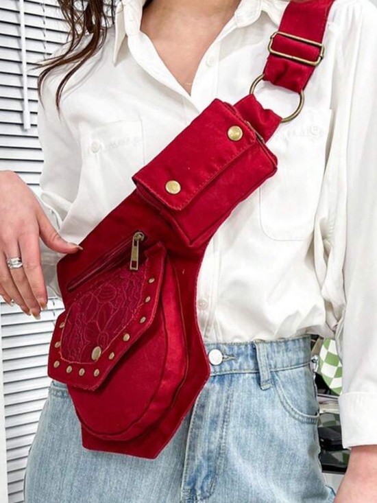 Renaissance Bag Festival Bag Fanny Pack Lace Waist Bag Utility Hip Belt Waist